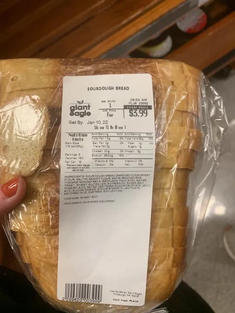 Giant Eagle Sourdough Bread