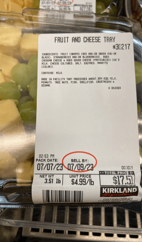 Kirkland Fruit And Cheese Tray