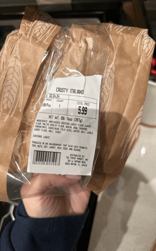 The Fresh Market Crusty Italiano
