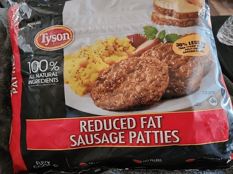 Tyson Reduced Fat Sausage Patties