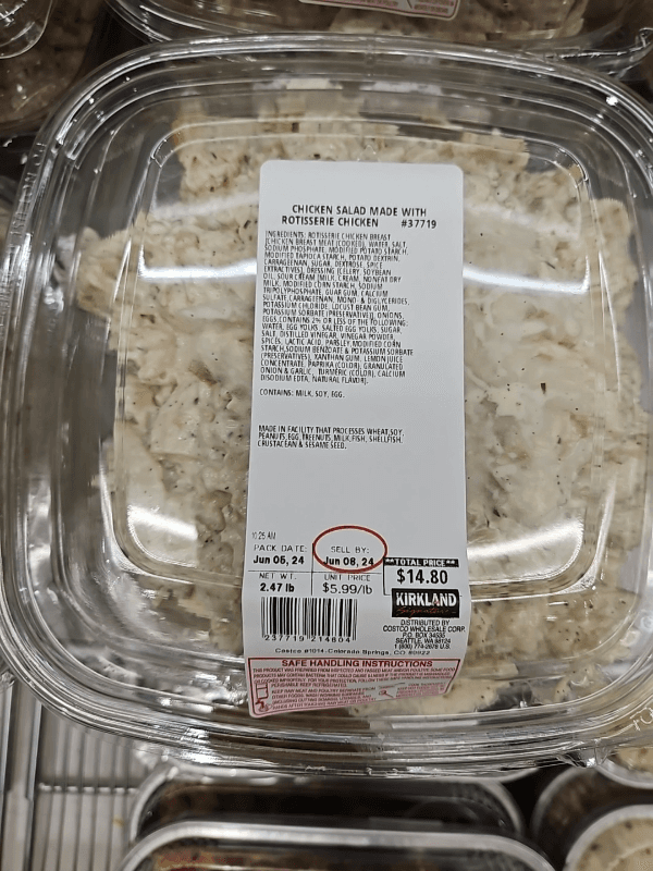 Kirkland Signature Chicken Salad With Rotisserie Chicken