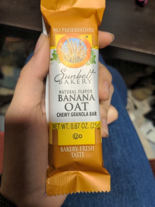 Sunbelt Bakery Natural Flavor Banana Oat Chewy Granola Bar