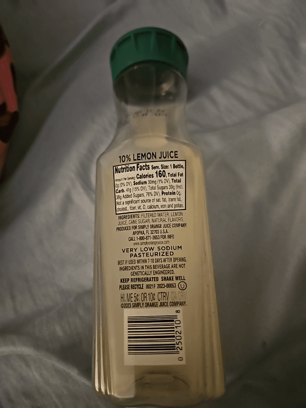 All Natural Simply Lemonade