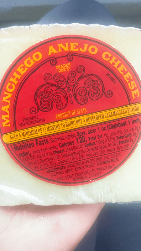 Trader Joe'S Manchego Anejo Cheese