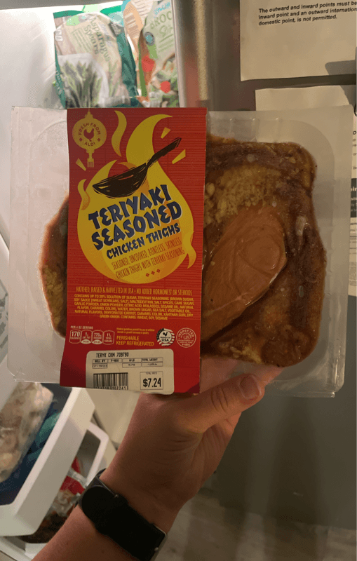 Aldi Teryaki Seasoned Chicken Thighs