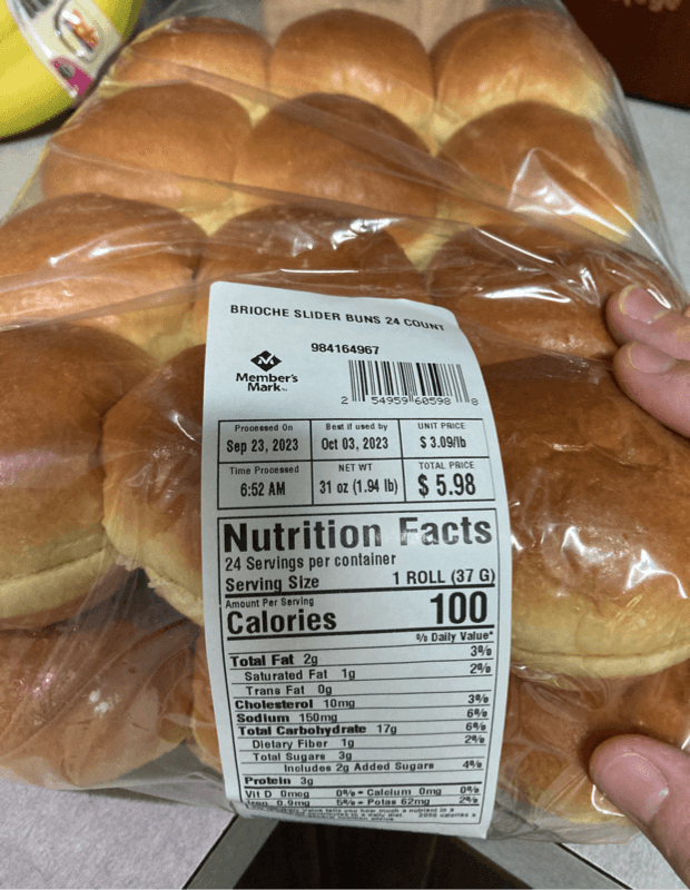 Member'S Mark Brioche Slider Buns
