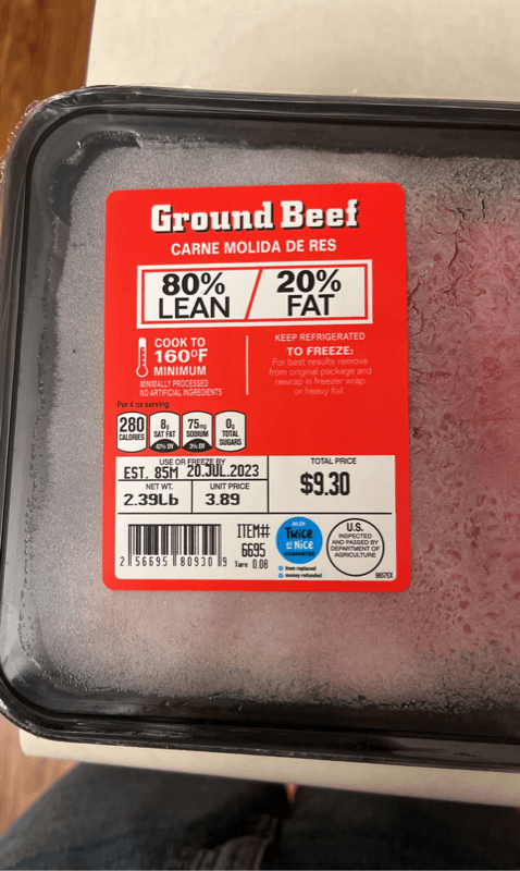 Ground Beef Carne Molida De Res