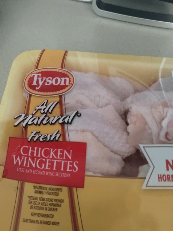 Tyson All Natural Fresh Chicken Wingettes
