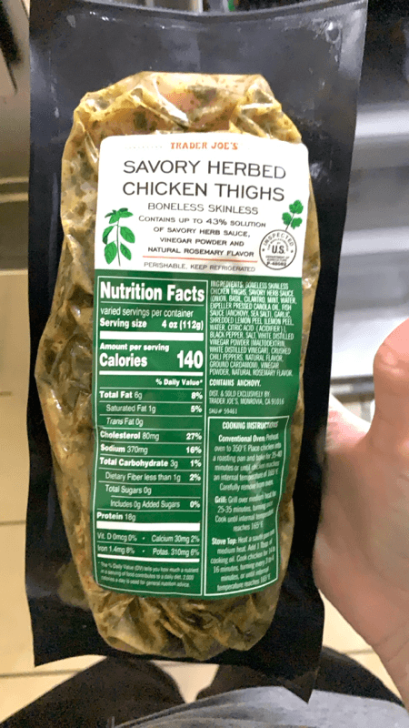 Trader Joe'S Savory Herbed Chicken Thighs