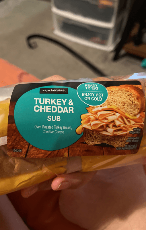Marketside Turkey & Cheddar Sub Sandwich