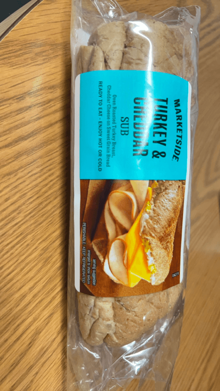 Marketside Turkey & Cheddar Sub