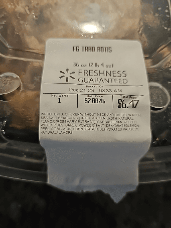 Freshness Guaranteed Traditional Rotisserie