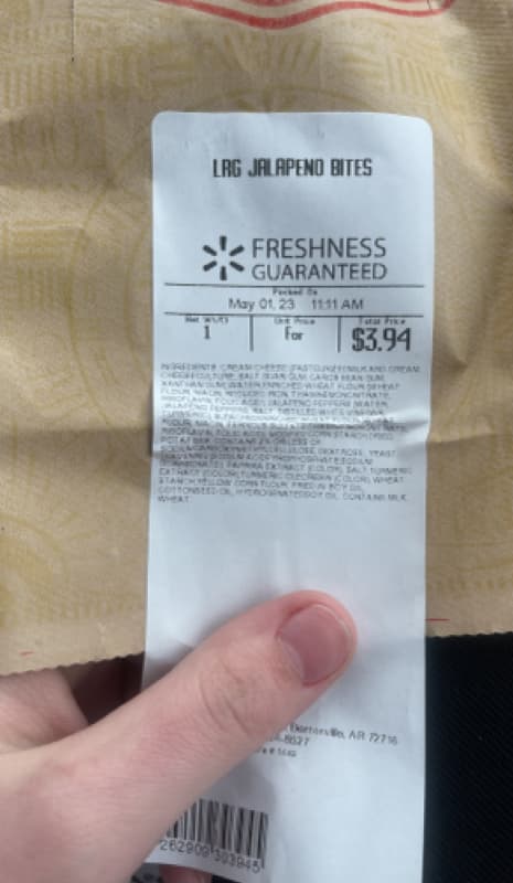 Walmart Freshness Guaranteed Lag Jalapeno Bites