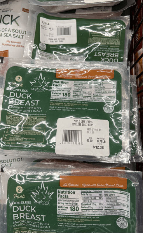 Maple Leaf Farms Boneless Duck Breast