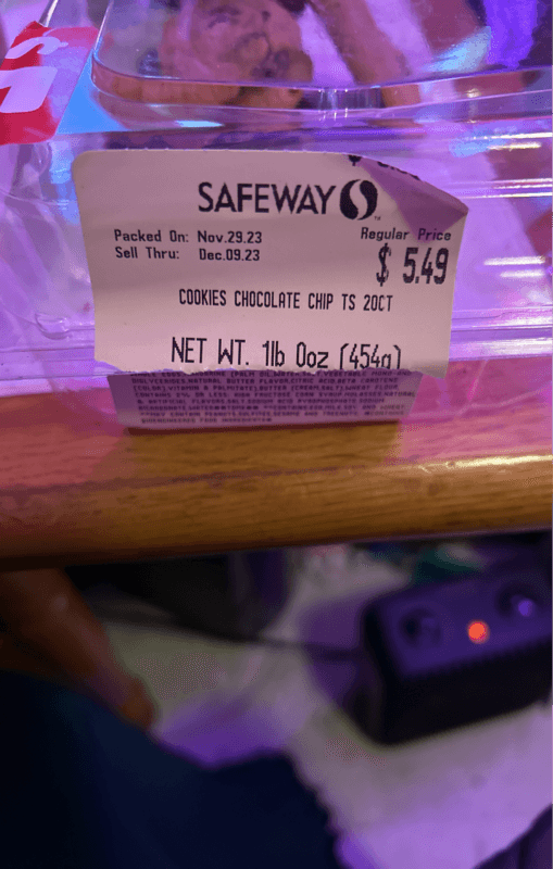 Safeway Cookies Chocolate Chip