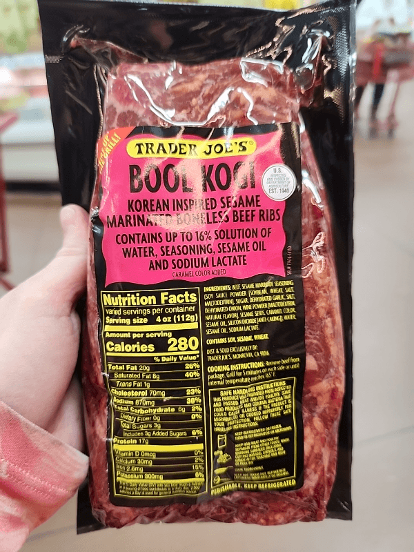 Trader Joe'S Boolkogi Korean Inspired Sesame Marinated Boneless Beef Ribs