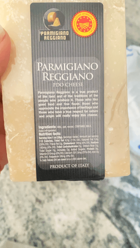 Parmigiano Reggiano Pdo Cheese