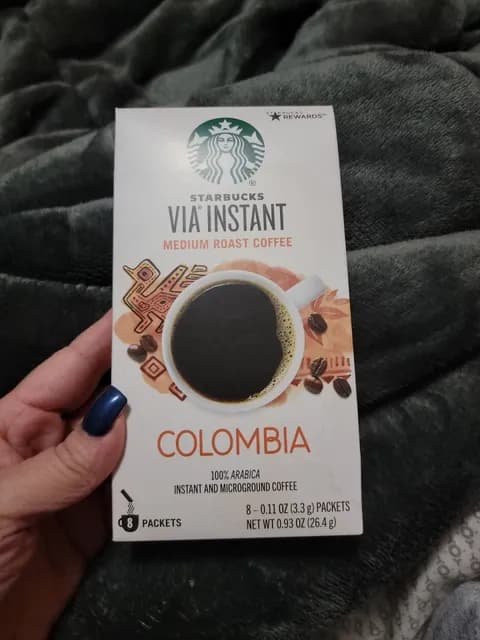 Starbucks Via Instant Colombia Medium Roast Coffee