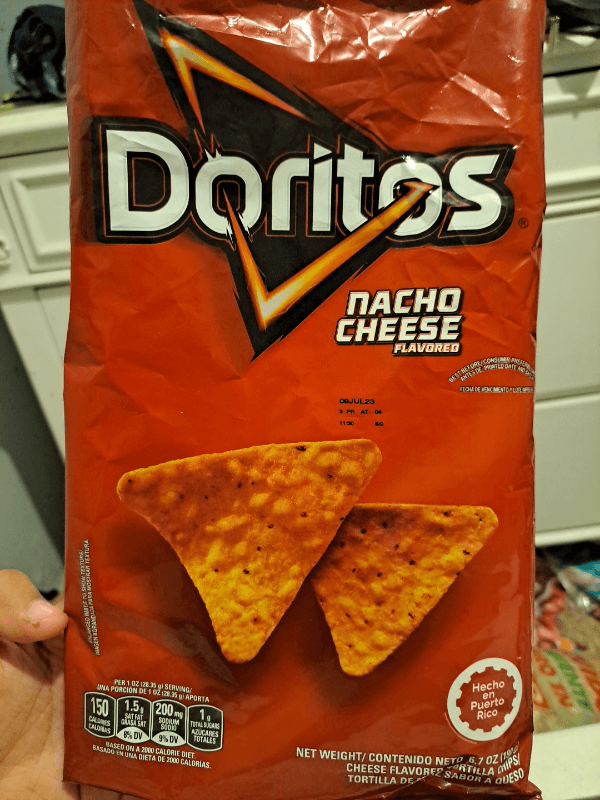 Doritos Nacho Cheese Flavored