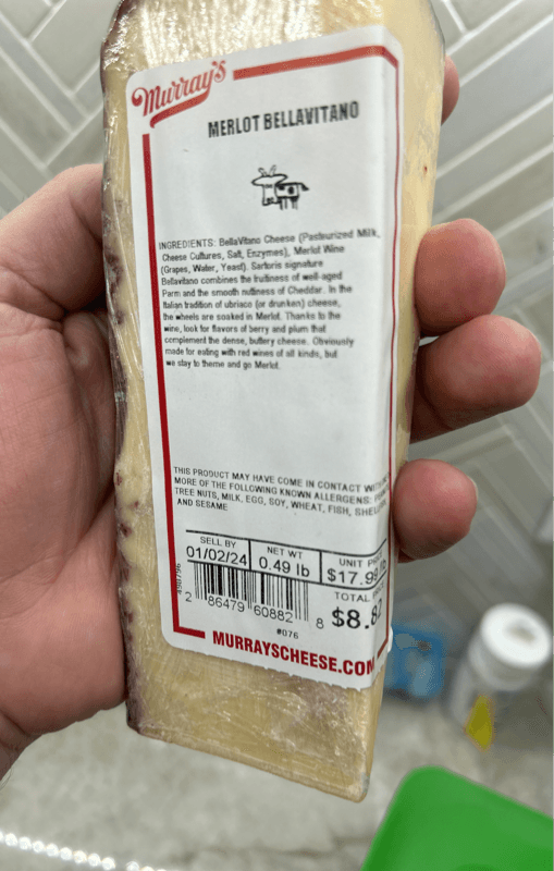 Murray'S Merlot Bellavitano