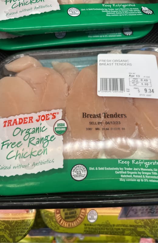 Trader Joe'S Organic Free Range Chicken Breast Tenders