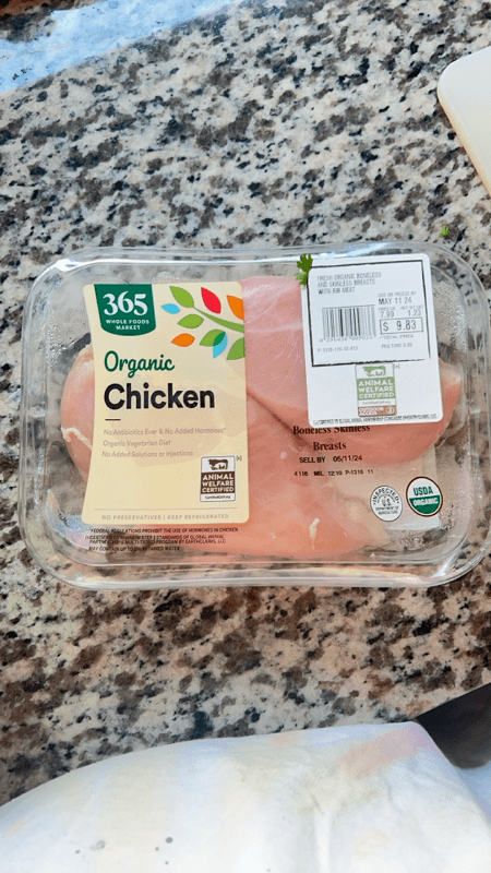 365 Whole Foods Market Organic Boneless Skinless Chicken Breasts