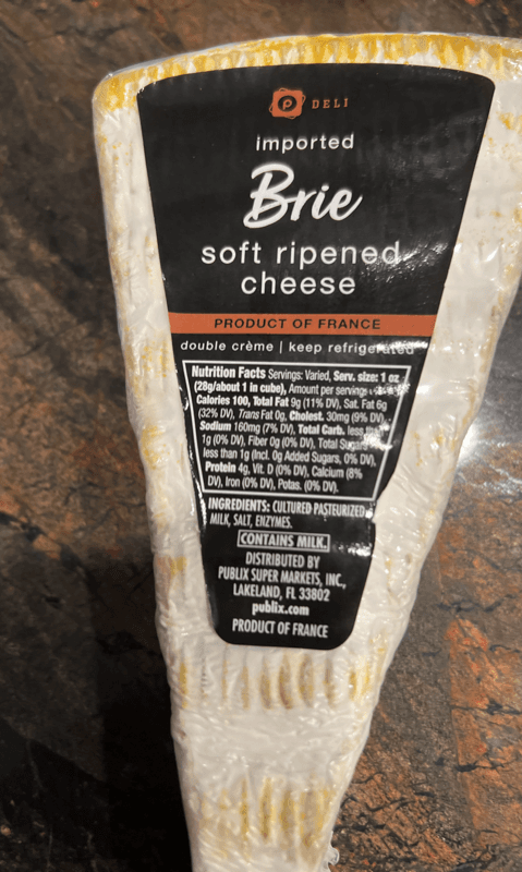 Publix Deli Imported Brie Soft Ripened Cheese