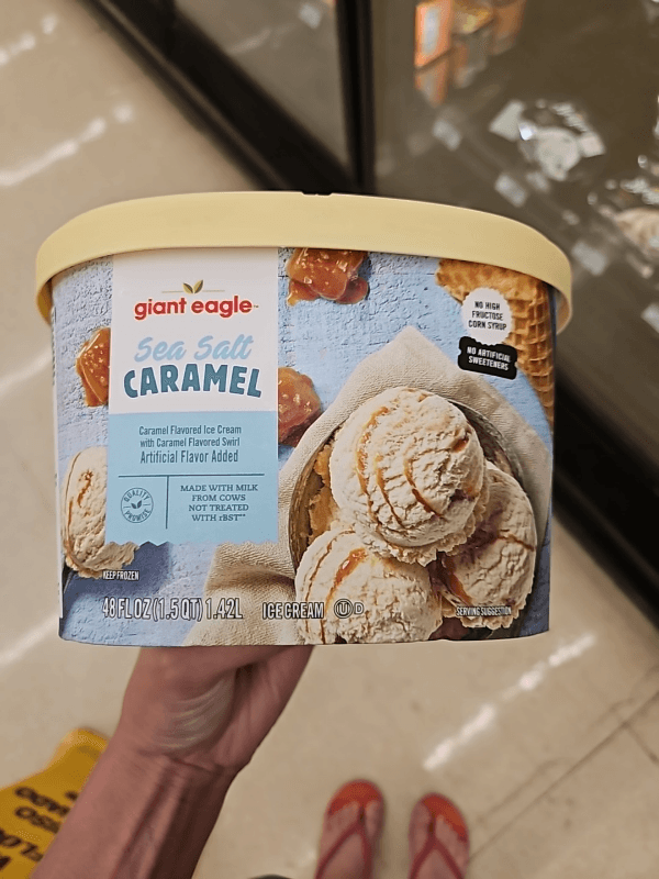 Giant Eagle Sea Salt Caramel Flavored Ice Cream