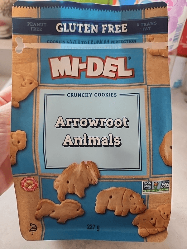 Mi-Del Arrowroot Animals Crunchy Cookies