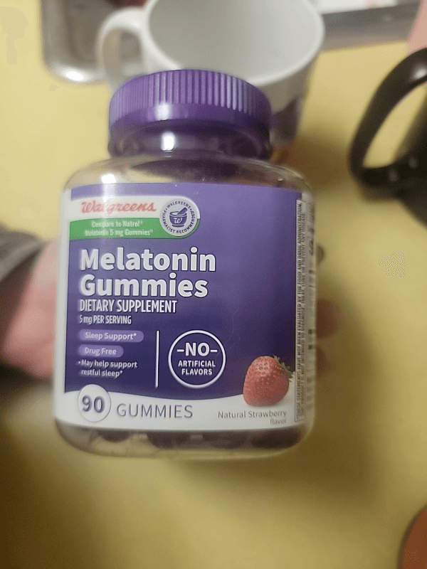 Walgreens Natural Strawberry Melatonin Gummies