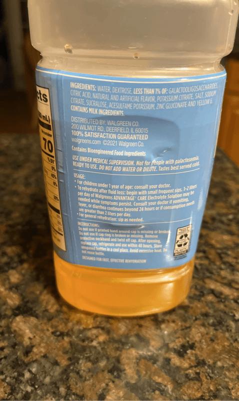 Walgreens Advantage Care Electrolyte Solution Tropical Fruit