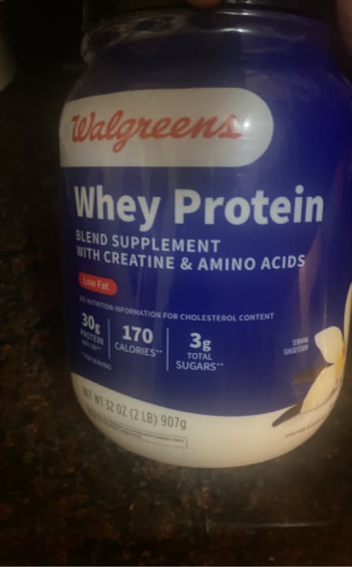 Walgreens Whey Protein Powder With Creatine & Amino Acids Vanilla