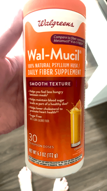 Walgreens Wal-Mucil Orange Flavor Daily Fiber Supplement