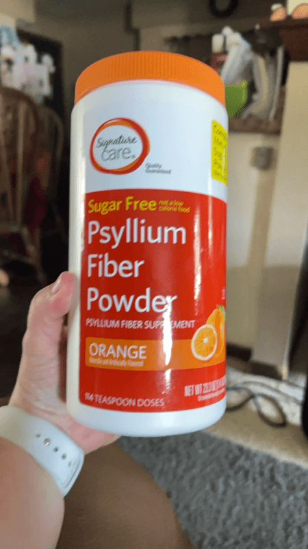 Signature Care Sugar Free Psyllium Fiber Powder Orange Flavor