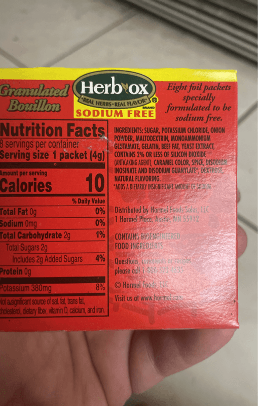 Herb Ox Sodium Free Granulated Beef Flavor Bouillon