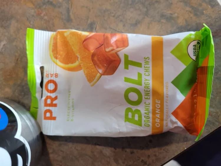 Probar Bolt Organic Energy Chews Orange