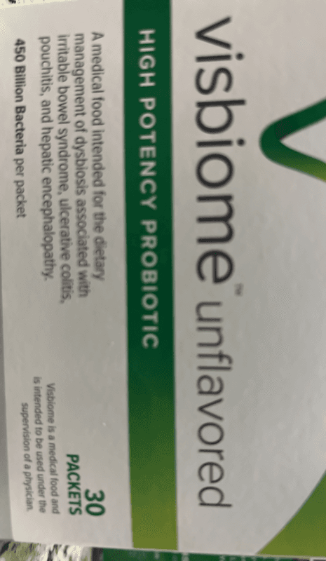 Visbiome Unflavored High Potency Probiotic