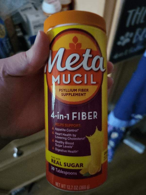Meta Mucil Psyllium Fiber Supplement 4-In-1 Fiber
