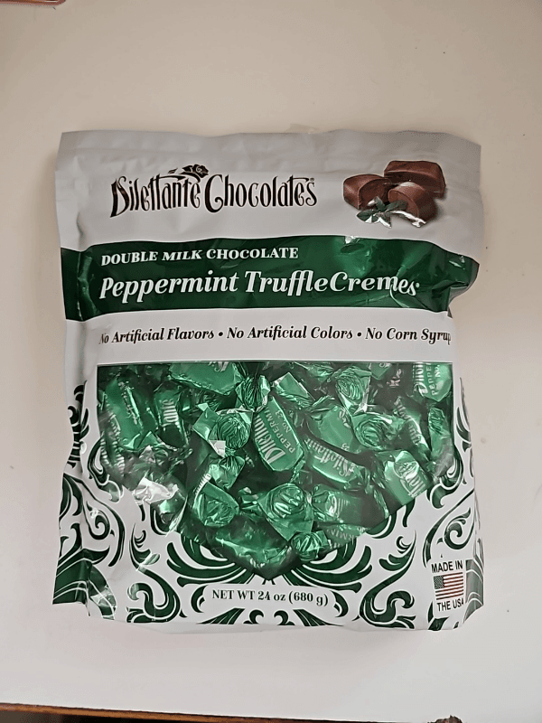 Dilettante Chocolates Double Milk Chocolate Peppermint Trufflecremes