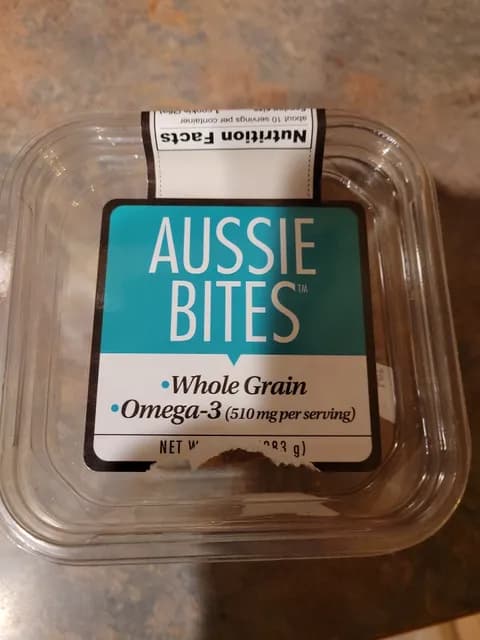 Aussie Bites Cookies, Whole Grain Omega
