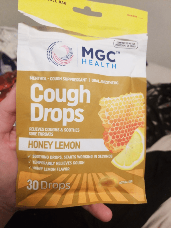 Mgc Health Cough Drops Honey Lemon