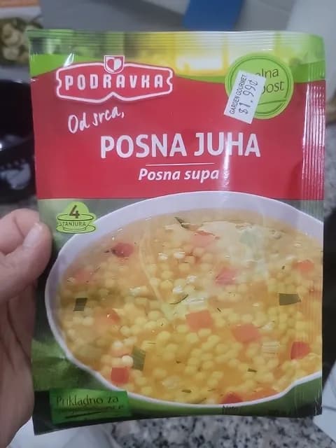Podravka Posna Juha Fasting Vegetable Soup With Pasta