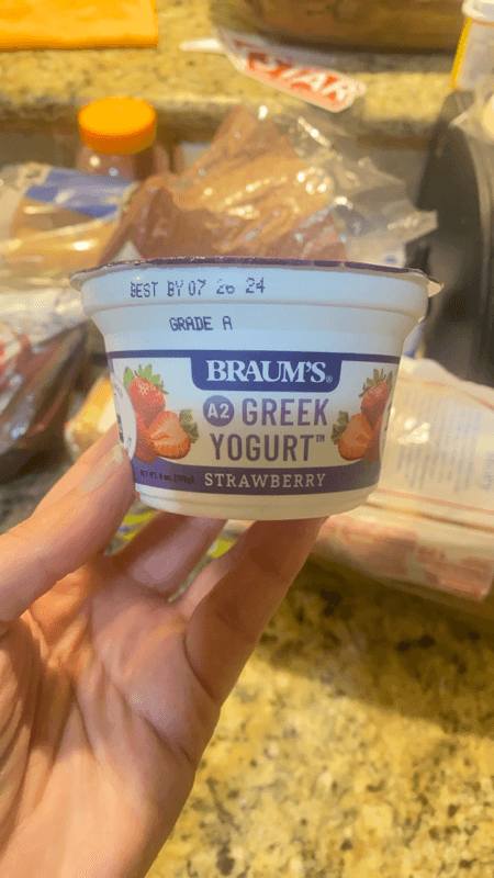 Braum'S Strawberry A2 Greek Yogurt