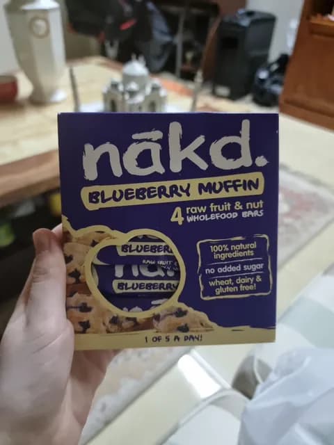 Nakd. Blueberry Muffin Raw Fruit & Nut Bars