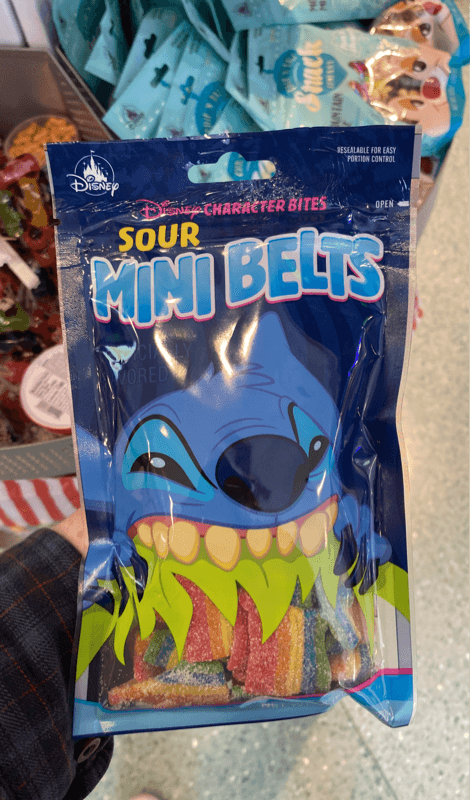 Disney Character Bites Sour Mini Belts