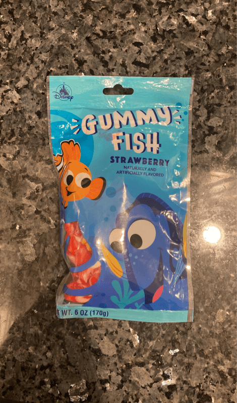 Disney Gummy Fish Strawberry Candy
