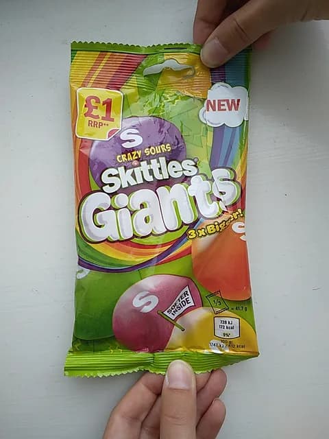Skittles Giants Crazy Sours Chewy Candies