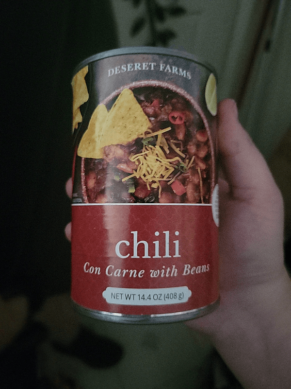 Deseret Farms Chili Con Carne With Beans