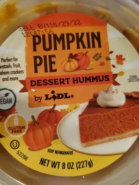 Lidl Pumpkin Pie Dessert Hummus