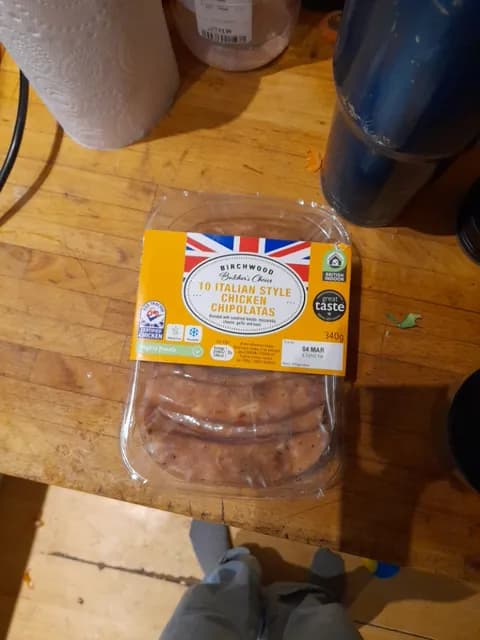 Birchwood Butcher'S Choice 10 Italian Style Chicken Chipolatas
